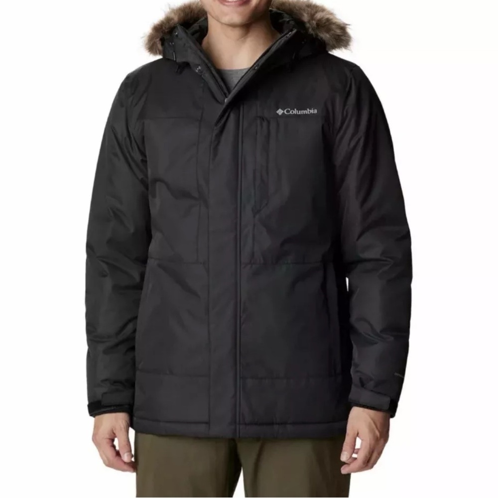 Men's Columbia Leif Trail Parka Jacket Black Size Medium MSRP $240 New With Tag